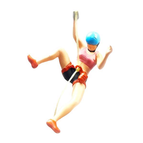 樹脂 1/64 スケール クライミング ピープル フィギュア サンド テーブル シーン レイアウト用