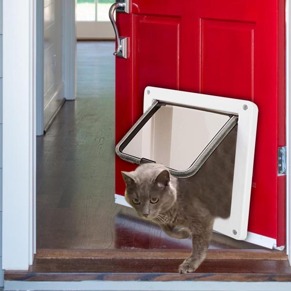 ポータブル猫犬用ドア 子犬ゲート 猫用ドア 窓と壁 屋内 屋外用