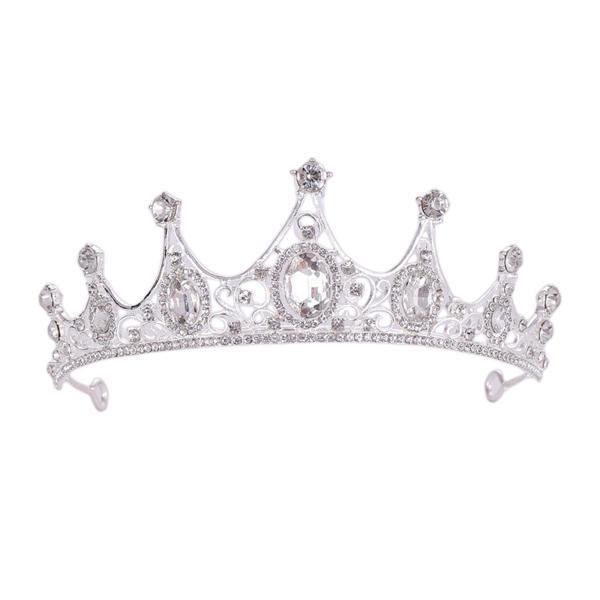 ラインストーン クラウン ティアラ ウェディング ヘッドバンド プリンセス コスチューム バロック ...