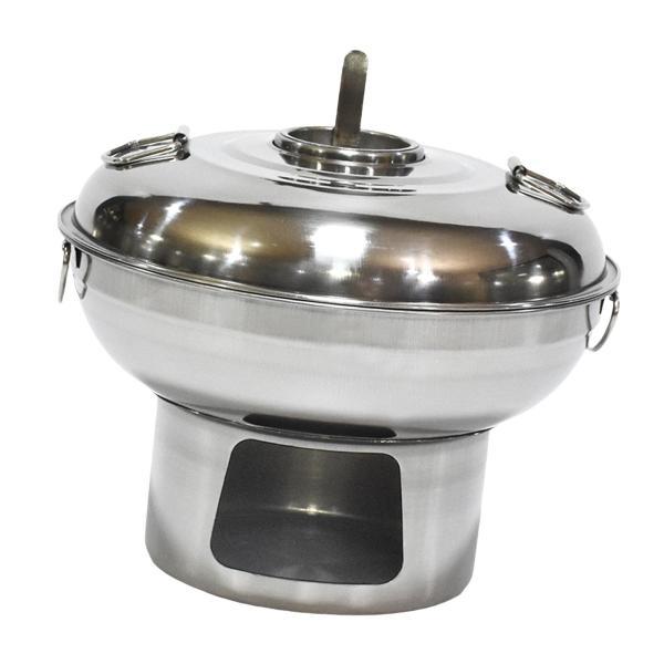 ステンレス鋼の鍋 中国の小さな鍋のストックポット 調理器具 アウトドアクッカー 伝統的な中国の鍋 キ...