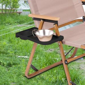 リクライニングチェア クリップオンサイドデスク カップホルダー 折りたたみ椅子トレイ ポータブル折りたたみリクライニングチェア スナックトレ｜stk-shop