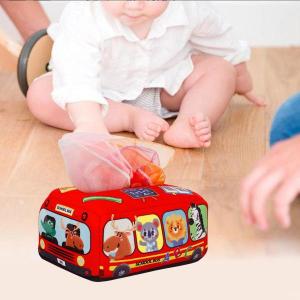 ベビーティッシュボックスおもちゃ、6-12ヶ月の赤ちゃん用モンテッソーリおもちゃ、赤ちゃん感覚おもちゃティッシュボックス、幼児新生児用教育就