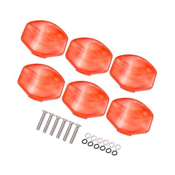 6x マシンヘッドボタンハンドルギターチューニングペグ交換プロフェッショナルスムーズなネジチューニン...