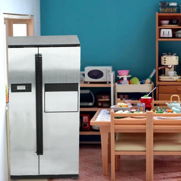 ミニ冷蔵庫モデルドールハウスマイクロ風景用ミニチュア冷蔵庫