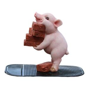 金の豚 縁起物 招財 金運 置物 ブタ/ 金豚ちゃん パール金ミニ置物