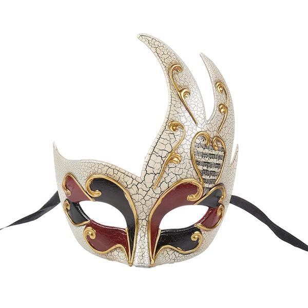 炎の形のマスク 仮面舞踏会マスク 装飾パーティー ハロウィン装飾 クラブ 軽量 ドレスアップ ステー...
