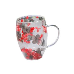 二重壁ガラスコーヒーカップ、カプチーノカップ、耐...の商品画像
