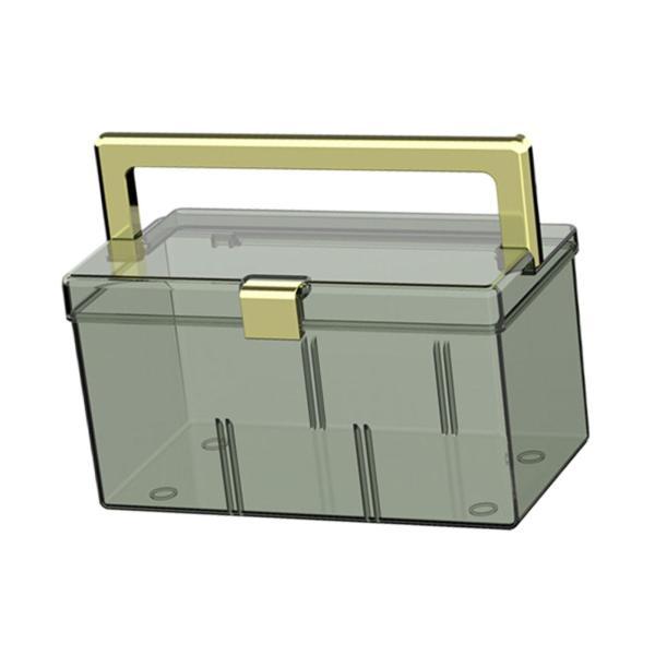 ジュエリーオーガナイザー メイクアップボックス オーガナイザー ハンドル付き 医薬品収納ボックス 応...