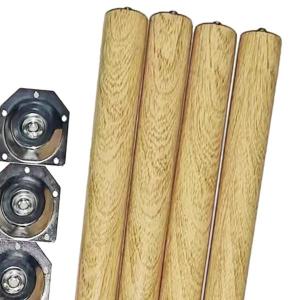 4 個の木製家具の脚交換部品アンチスリップ耐久...の詳細画像2