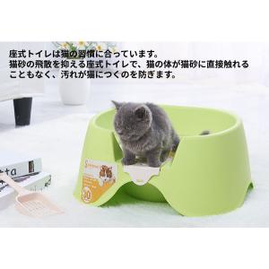 猫トイレオープントップペットトイレトレイ便器 ...の詳細画像1