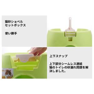 猫トイレオープントップペットトイレトレイ便器 ...の詳細画像4