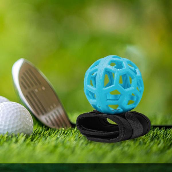 ゴルフスイングトレーナー ゴルフトレーニング補助具 ゴルフアライメント練習 耐久性のあるリストバンド...