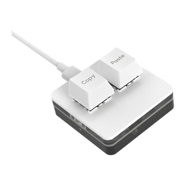 コピーアンドペースト 2 キーキーボード PC ゲーミングキーボード メカニカル RGB バックライ...