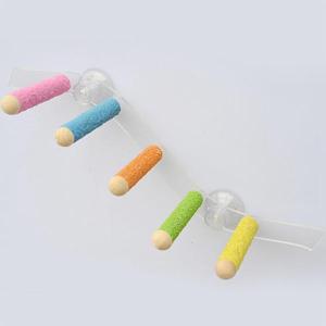 吸盤木製止まり木おもちゃクライミングはしごケー...の詳細画像4