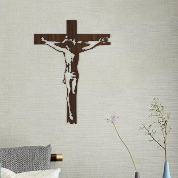 壁掛けアイアンクロス十字架像イエス彫刻壁十字架置物リビングルーム感謝祭寝室クリスチャンギフト