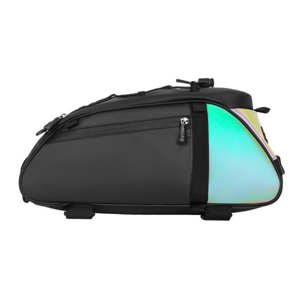 自転車リアラックバッグ シートバッグ ハンドバッグ 反射材 サイクリング用 収納ポーチ ハードシェル...