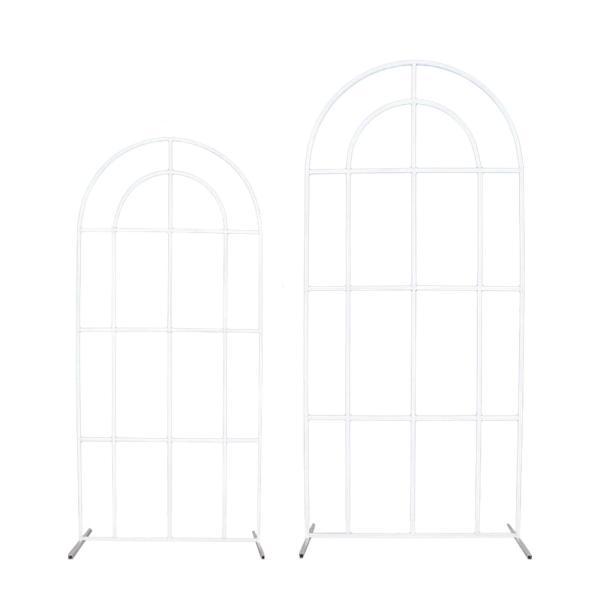 ウェディングアーチスタンド 写真背景用フラワーアーチフレーム 大型ウェディングアーチ背景スタンド フ...