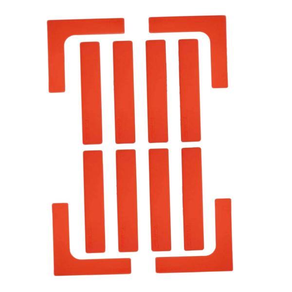 ピックルボール コートマーカーセット トレーニング ポータブル 実用的 テニスコート ボーダーマーカ...