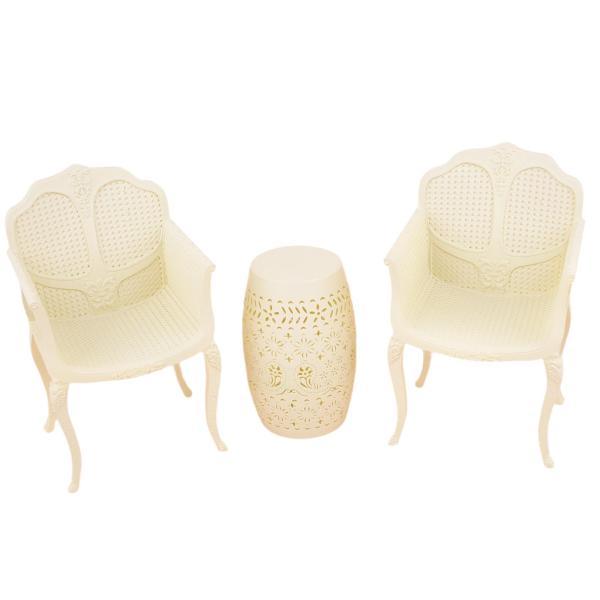 1/12 ドールハウス チェア 2個セット ドールハウス 家具セット 素朴なテーブル付き ミニチュア...