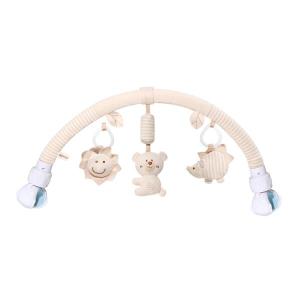 ベビーカーアーチおもちゃベビーベッドアクセサリークリップオンアーチモバイルモバイルトラベルアクティビティアーチベビーベッドシートベビーバウンサー用