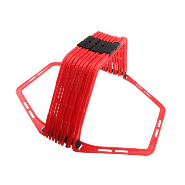 サッカーアジリティラダースピードラダージャンプハードル向上スピードトレーニングラダーポータブルエクサ...