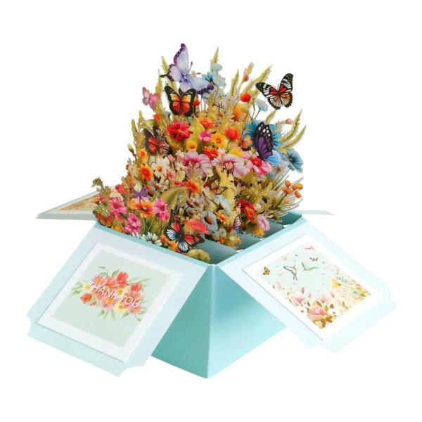 ブーケカード、マザーデイカード、マザーデイギフト、誕生日プレゼント、ママ、妻、おばあちゃん、女性、バ...