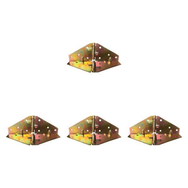 4ピース/個折りたたみフリップトップヒンジエッジヒンジハードウェア滑らかなヘビーデューティバタフライ...