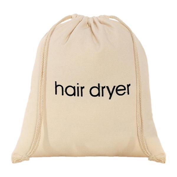 ヘアドライヤー収納バッグ旅行ポーチドローストリングバッグ収納ポーチホテル用シンプルな旅行オーガナイザ...