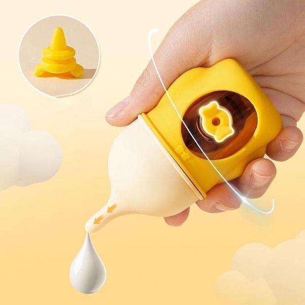 ペット給餌ボトル80mlシリコン乳首ポータブル看護ボトルホームドッギー小動物のためのペットフィーダー...