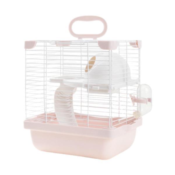 2ティアハムスターケージエンクロージャートラベルケージハイシャーシデザインデタッチ可能なボトムトレイ...