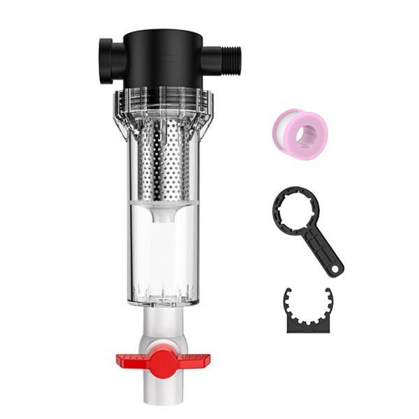 水槽用内部フィルター 1/2インチ スレッド アクセサリー クリーナー プロフェッショナル 透明 排...