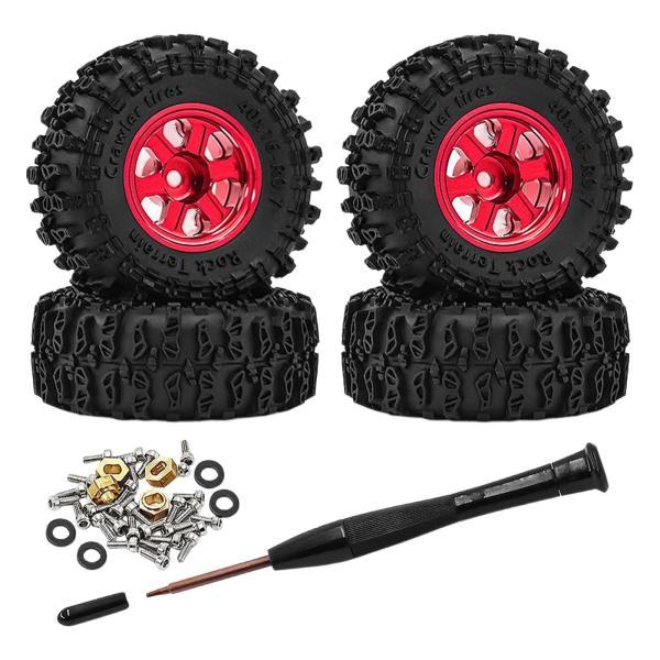 4 個入り 1/30 RCカーホイールとタイヤアクセサリー、高能プロフェッショナル、に適用 SCX3...