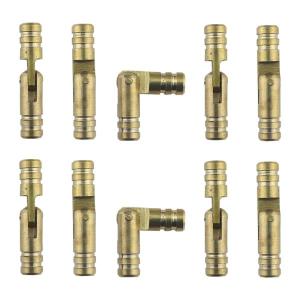 10 個入り 真鍮製家具用ヒンジ、円筒形バレルヒンジ、オルゴール用真鍮製隠し、木製ヒュミドール、ペンケース