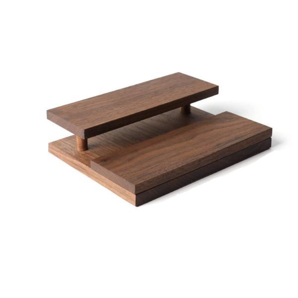 木製ジュエリースタンド 階段状式 アクセサリースタンド 卓上 アクセサリー展示台 ウッド調コレクショ...