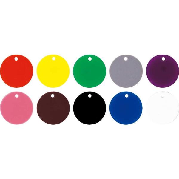 アクリル 丸型 クローク札 無地 CP-50 / 数字ゴールド色 Noなし 1枚 / えいむ ホテル...