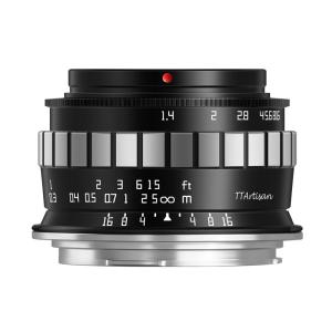 銘匠光学 TTArtisan 23mm f/1.4 C  キヤノンRFマウント rfレンズ ブラック × シルバー APS-C 単焦点レンズ 準広角