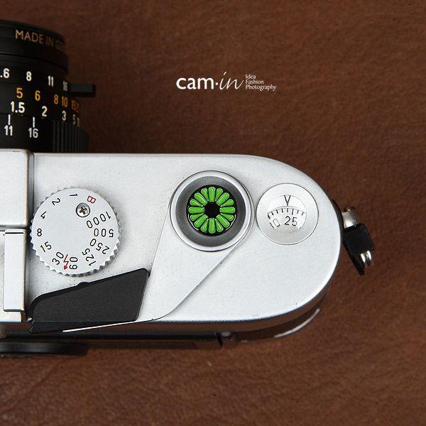 cam-in ソフトシャッターボタン レリーズボタン ソフトレリーズボタン 10mm 創作型 緑の花...
