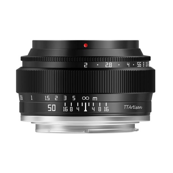 銘匠光学 TTArtisan 50mm f/2 単焦点レンズ ソニーEマウント ブラック 標準 eマ...