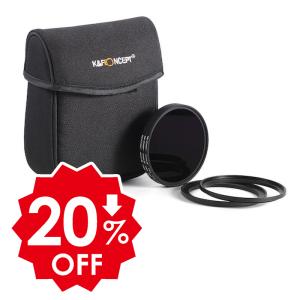 【期間限定20％OFF】K&F Concept NDフィルターキット NANO-X ND4 + ND8 + ND16｜52mm｜stkb