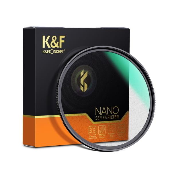 K&amp;F Concept NANO-X ブラックディフュージョン 1/1 フィルター 72mm KF-...