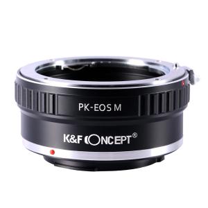 K&F Concept レンズマウントアダプター KF-PKEM  (ペンタックスKマウントレンズ → キャノンEF-Mマウント変換）｜stkb