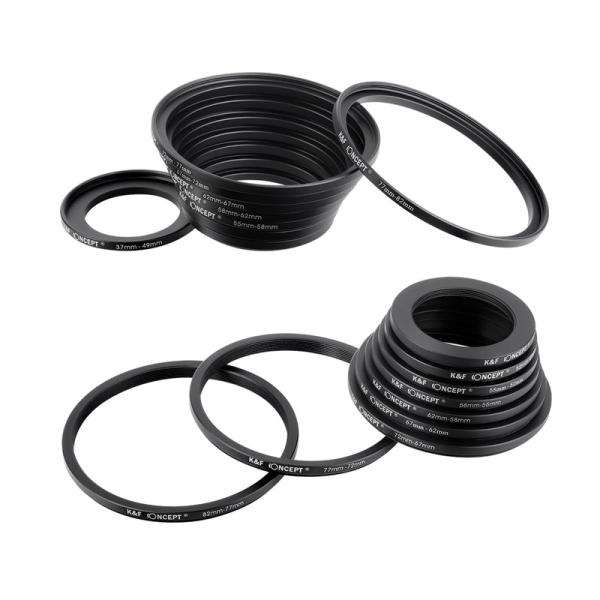 K&amp;F Concept ステップアップリング + ステップダウンリング 18枚 セット