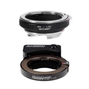 Fotodiox LM-FXRF-PRN + K&F Concept KF-PKM2 ペンタックスKレンズ用 マウントアダプターセット