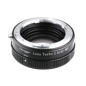 中一光学│ZHONG YI OPTICS Lens Turbo II N/G-NEX ニコンFマウント/Gシリーズレンズ - ソニーEマウント フォーカルレデューサーアダプター｜stkb