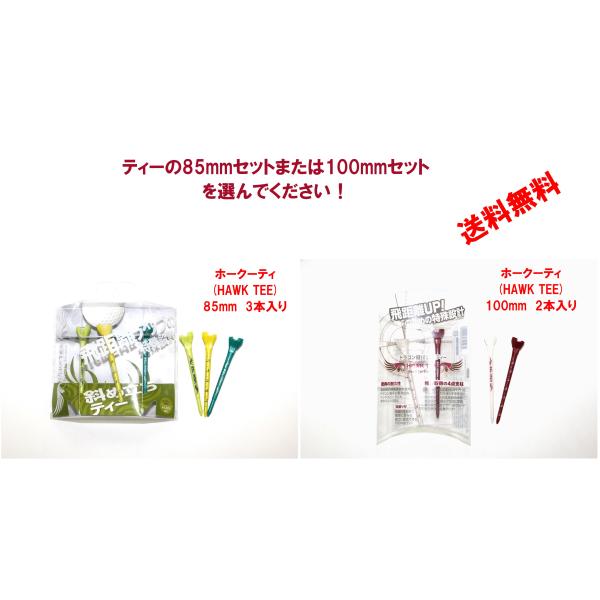 ホークティー( 1セット販売)　ドラコン競技公認ティー　飛距離アップ　驚異の耐久性　目盛り付きのため...