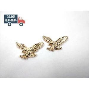 鷹 鷲 ピンバッジ ゴールド 2個セット