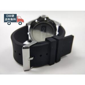 MOTO 360 1世代用シリコンラバーストラップ 交換用腕時計ベルト ブラック 22mm