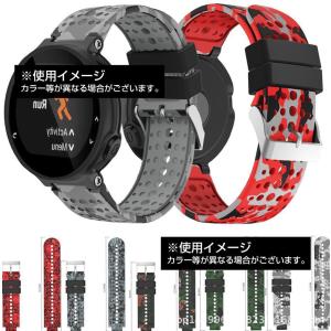 GARMIN ガーミン 交換用ベルト シリコン ストラップ 黒デジタル迷彩カモ柄 220 230 235 620 630 735 235J
