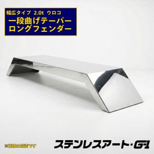 二段曲げ ロングフェンダー 標準タイプ 板厚 1.5t ＃400 溶接目あり