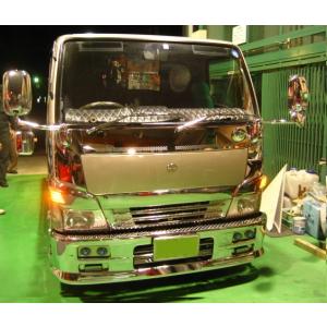 三菱ふそう ブルーテックキャンター メッキ リア サイドピラー